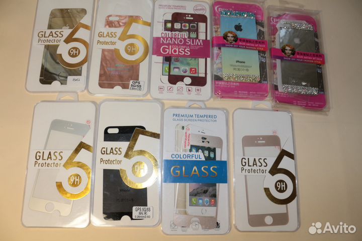 iPhone 5/5S/5SE/5C комплекты защитных стёкл