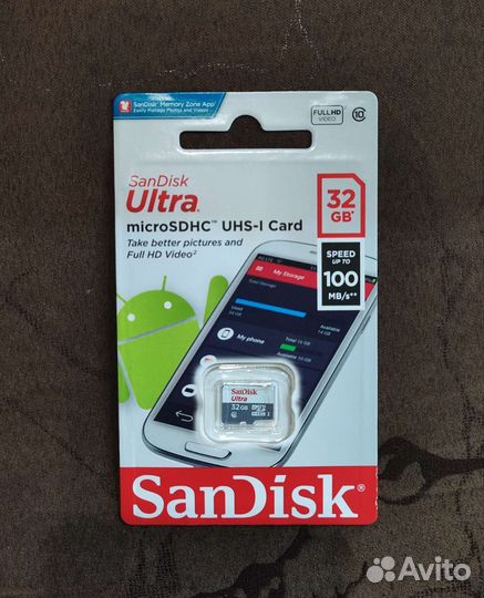 MicroSD 32gb 10 класс SanDisk