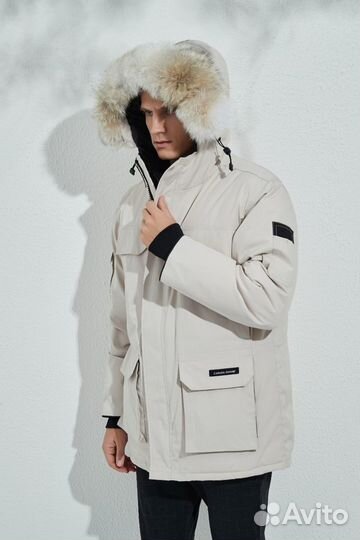 Пуховик canada goose expeditin Beige