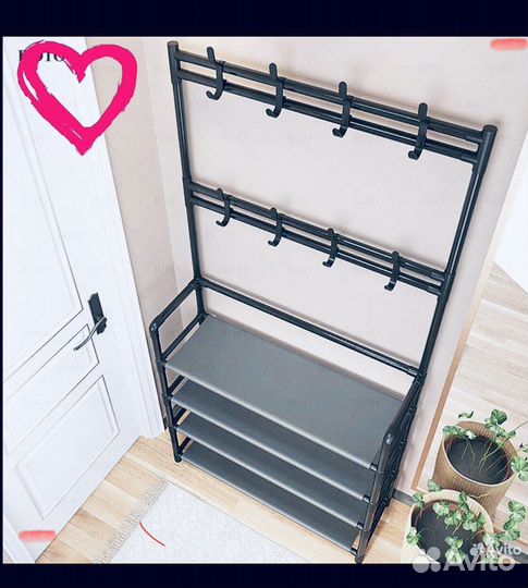 Обувница с вешалкой новая