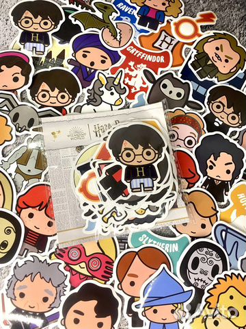 Наклейки Гарри Поттер (пачка 40-50 шт.)