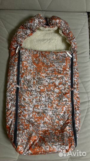 Зимний конверт в коляску, муфта для рук