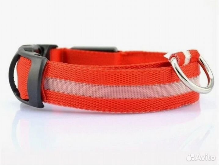 Светящийся ошейник для собак с USB проводом