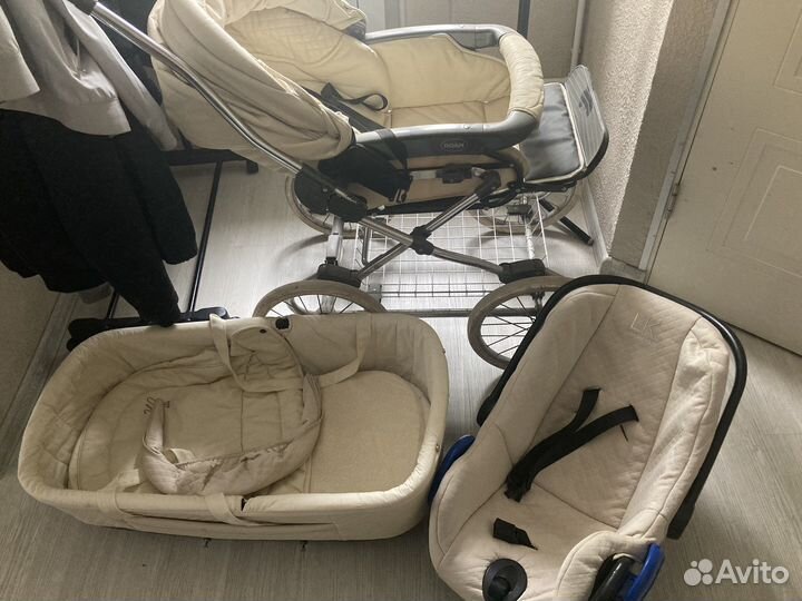 Коляска 3 в 1 leader kids