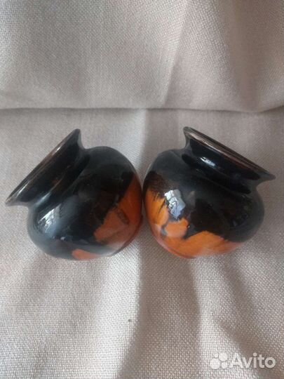 Кобальтовые вазы, чайная пара