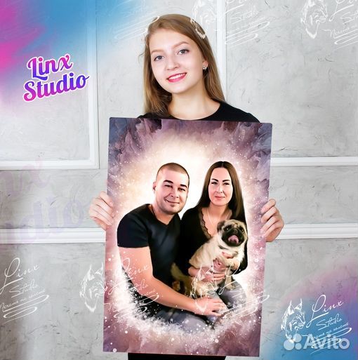 Картина на холсте по фото портреты на холсте Киров