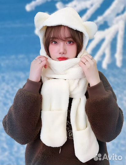 Шапка с ушками