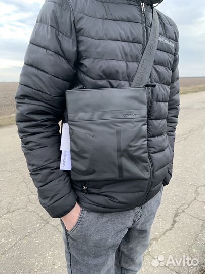 Мужская сумка через плечо calvin klein барсетка