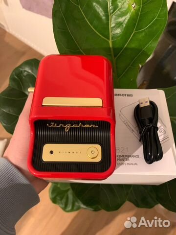 Niimbot b21 принтер для печати красный