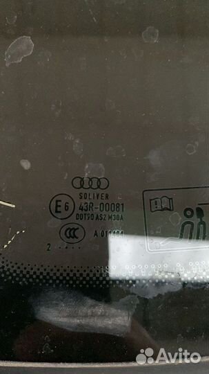 Форточка стекло заднее Л глухое Audi A7 4G