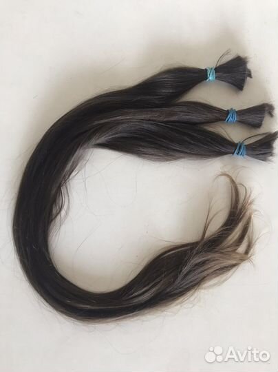 Волосы детские срез 60см