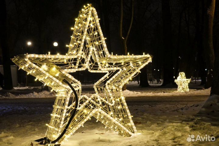 Большие Светящиеся фигуры новогодние в наличии