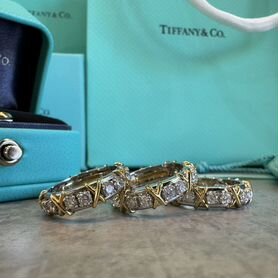 Золотое кольцо Tiffany с бриллиантами 585/750