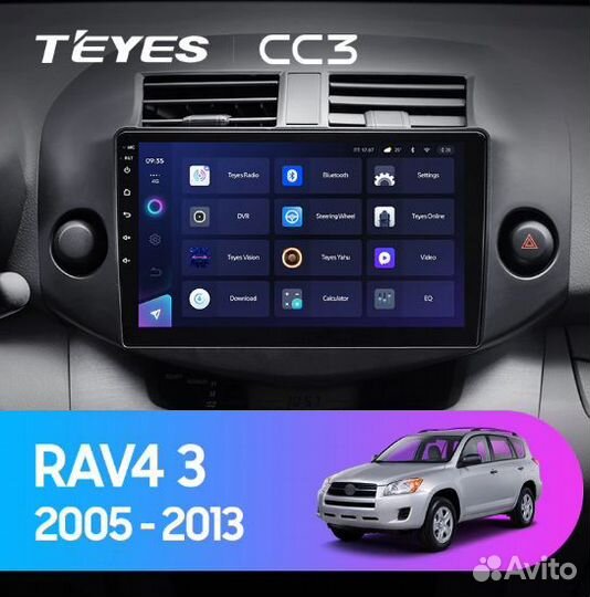 Штатная магнитола Toyota RAV4 2005-2013 CC3 4-32Гб