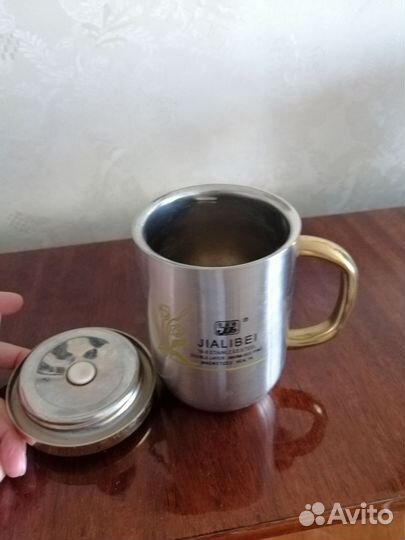 Чашка термос и подставка под горячее