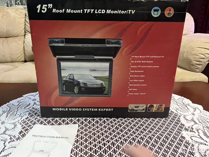 Автомобильный потолочный телевизор