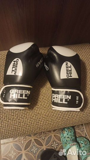 Боксерские перчатки green hill