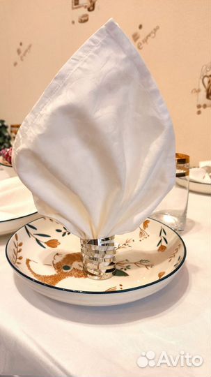 Салфетки сервировочные хлопковые льняные