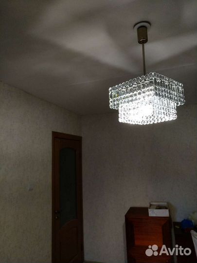 Люстра потолочная хрустальная СССР