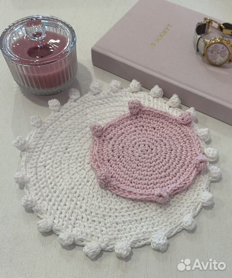 Салфетки вязаные крючком в стиле бохо