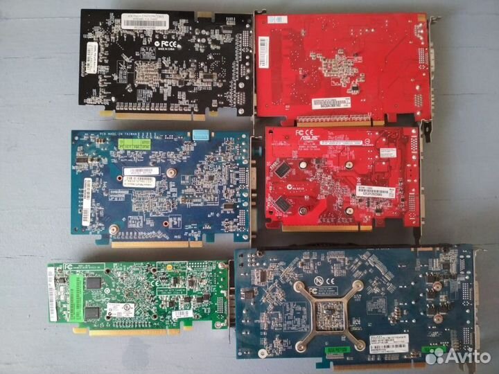 Видеокарты PCI-E и AGP