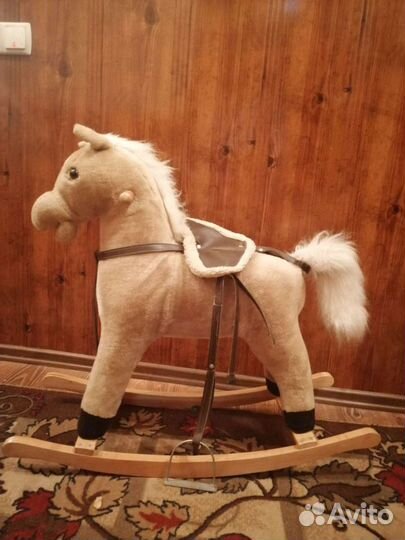 Лошадь качалка деревянная