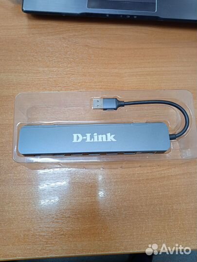 USB Хаб 7xUSB 2.0 D-Link DUB-H7 черный