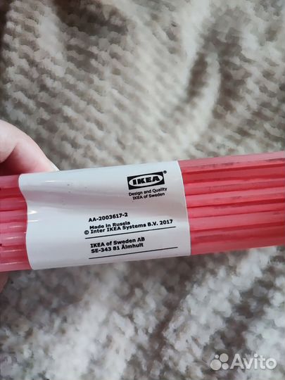 Детские Вешалки IKEA 8 штук розовые