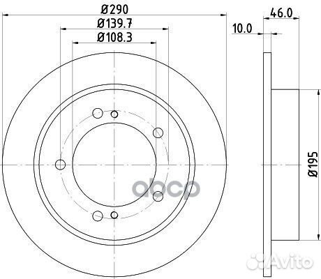 8DD 355 117-941 Диск тормозной suzuki jimny 1.3