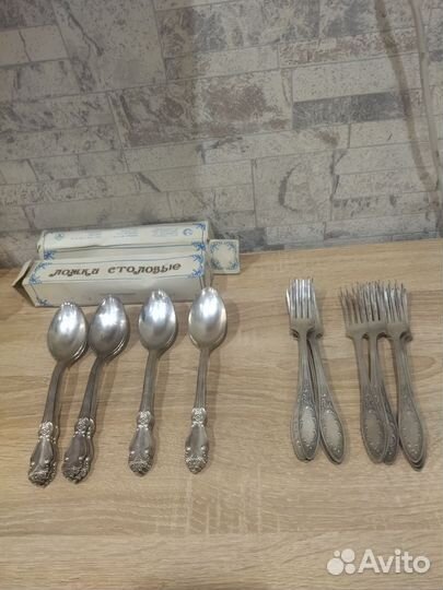 Ложки и вилки мельхиор СССР