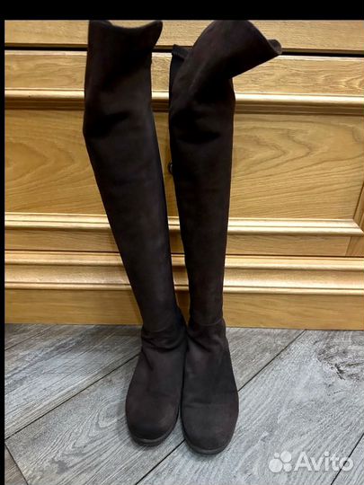 Stuart weitzman комбинированные ботфорты оригинал