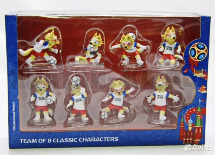 Набор 8 Фигурок Забивака. Чемпионат мира 2018