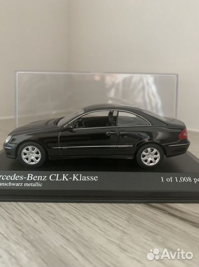 Mercedes-Benz CLK-class 2001 Black (масштаб 1:43)