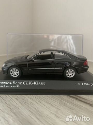 Mercedes-Benz CLK-class 2001 Black (масштаб 1:43)