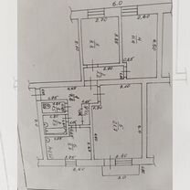 3-к. квартира, 67,1 м², 3/3 эт.