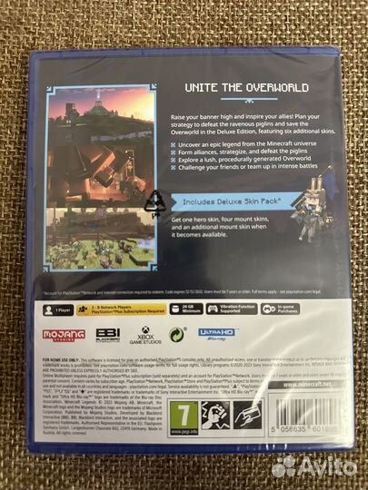 Minecraft Legends Deluxe edition для PS5 диск