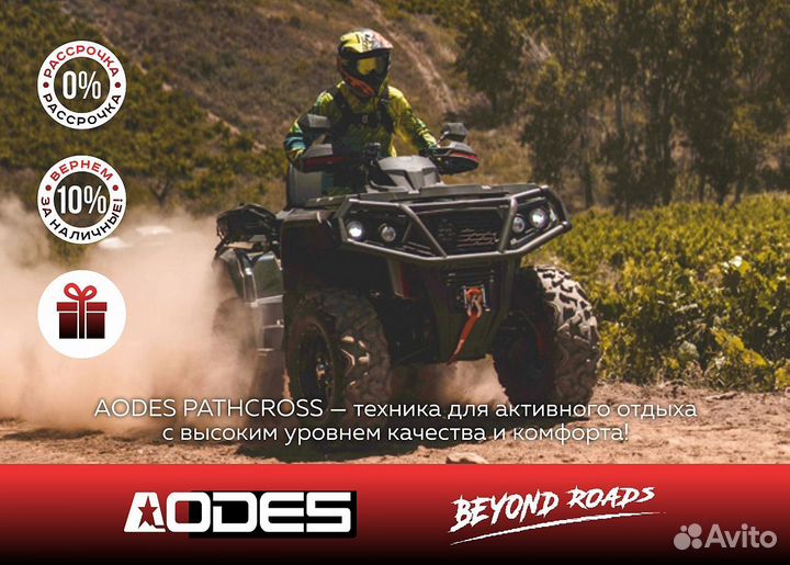 Снегоход aodes Snowcross 1000 SWT черно-красный