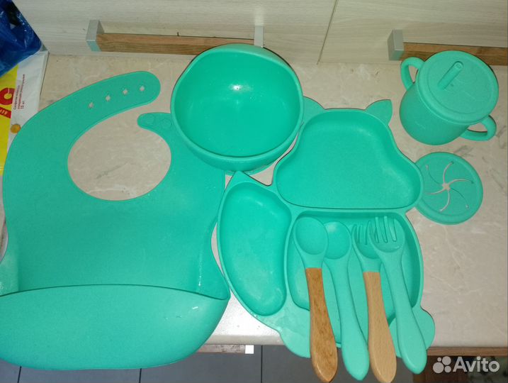 Детская посуда силиконовая
