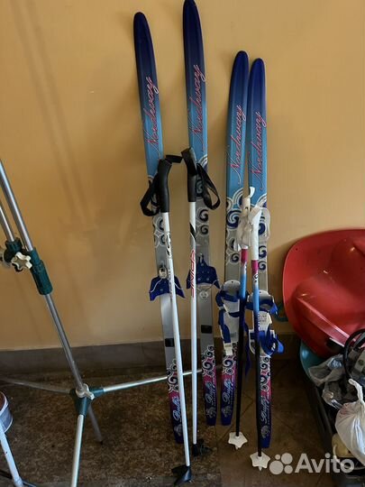 Детские лыжи 33 размер ботинок
