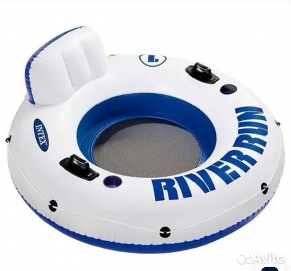 Кресло надувное с ручками 1,35 м intex