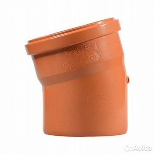 Отвод 110/15, рыжий, RTP