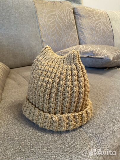 Детская шапка с ушками