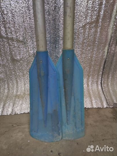 Весла алюминиевые с пластиковыми наконечниками