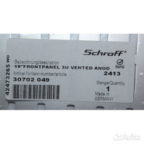 30702-049, Вентилируемая передняя панель 19