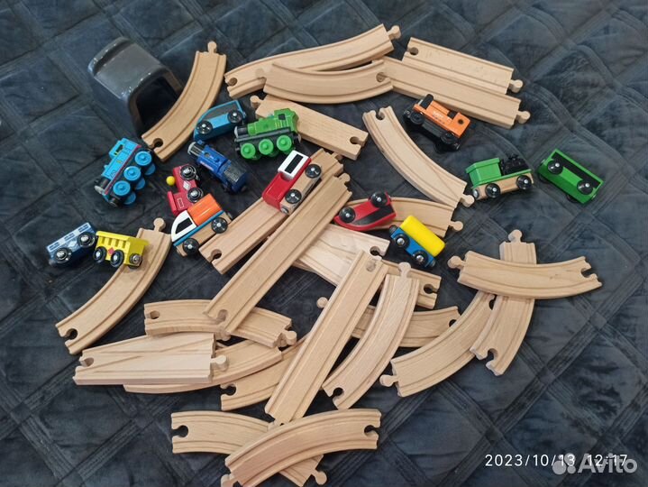 Поезд железная дорога IKEA икеа деревянный