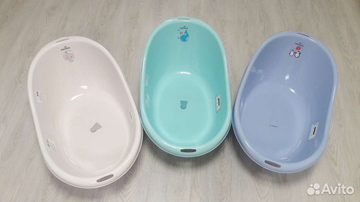 Ванны для купания со сливом и градусником