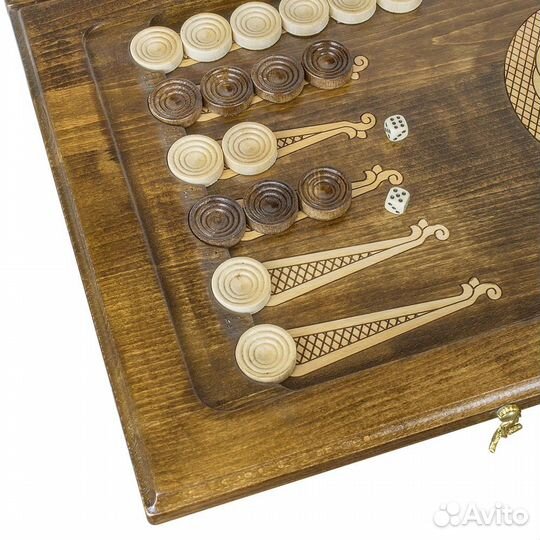 Нарды резные Тессера 60 х 60 см бук Армения 62995