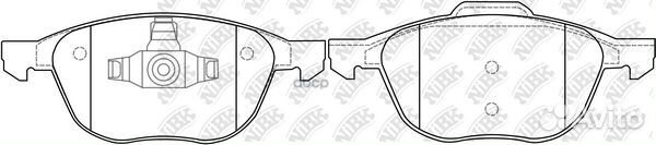 Колодки тормозные ford/mazda focus 2/3 03- пере