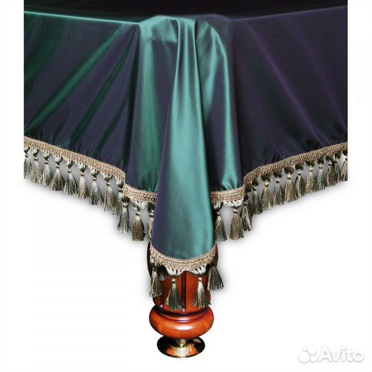 Покрывало Венеция 10фт шёлк зеленое