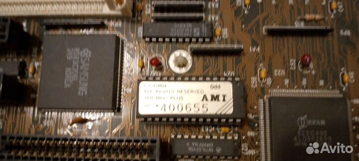 Раритетная материнская плата 386/486 REV E